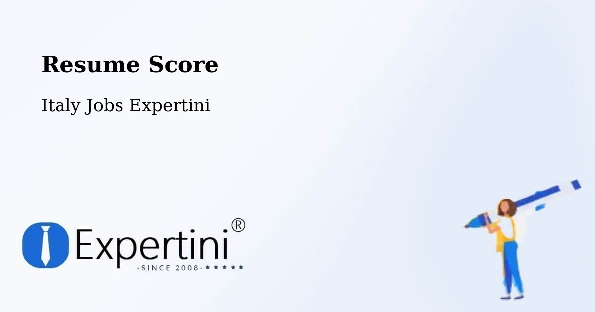 Resume Score & Job Description Match Tool – Roppolo - Italy Jobs Expertini